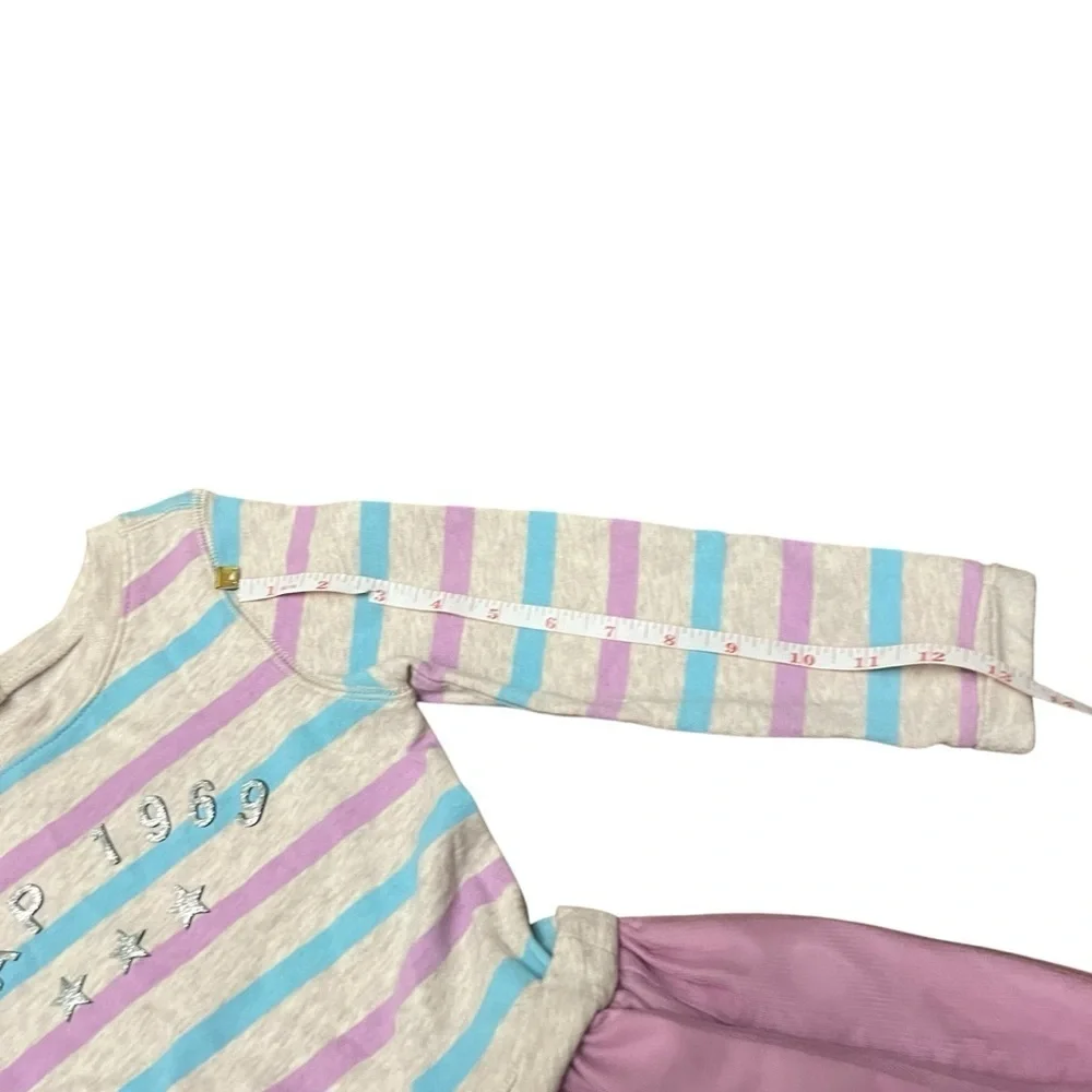 GAP|Kids Blue and Pink Long Sleeve Sweater Dress-Size 5 years